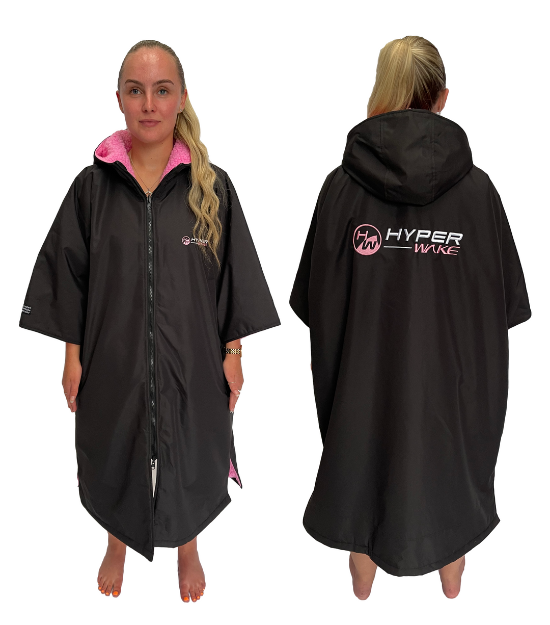 Pink Short Sleeve Dry Changing Robe