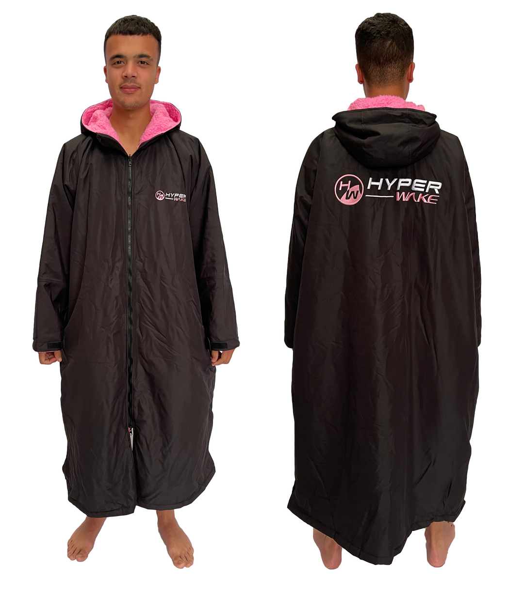 Pink Long Sleeve Dry Changing Robe