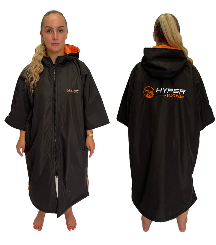 Orange Short Sleeve Dry Changing Robe